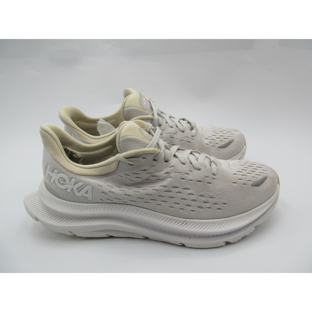 Hoka One One Kawana Shoes Womens Size 7.5 Beige White Running Athletic Sneakers